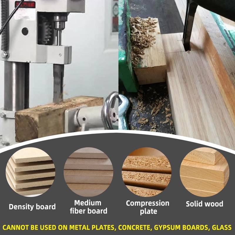 1Pcs Wood Square Mortise Hole Mortise Hole Rectangular Slot Drill