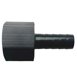 6AN Female to 3/8 Hose Barb Fuel Line Fitting Adapter Aluminum 6 AN Female to 3/8" Push-on Barbed Pipe Connector Black