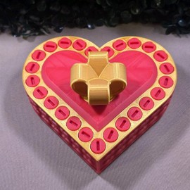 25 Screw Annoying Heart Gift Box - Prank Gift Box - Perfect Funny Gift for Christmas, Birthdays, Valentine's Day, and Other Holidays - Color: Red & Gold