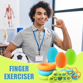Finger Stretcher, Strength Trainers, Grip Trainer Finger Stretcher Exerciser Hand Gripper Strength Ring Stress Ball for Musician
