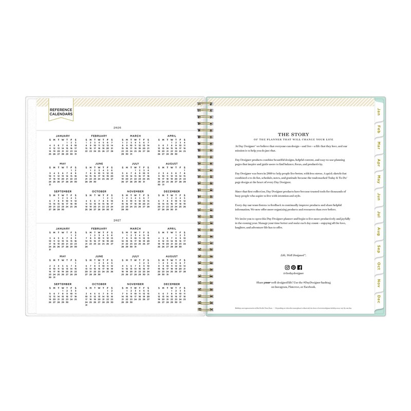 Blue Sky Day Designer 2026 Weekly and Monthly Planner Calendar,