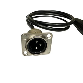 DIYTECH Premium XLR Pass Through Cable, No Solder, for Stage Box, Patch Panel, Floor Box - No Solder for Pro Audio Installations (Male to Female)