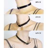 JAJABOON Genuine Leather Choker Black [M] Leather Accessory, Leather, No