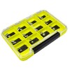 Gamakatsu LE-506-1 Yuihime Slim Jig Head Box, Lime, Size D