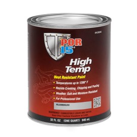 POR-15 High Temperature Paint, High Heat Resistant Paint, Weather and Moisture Resistant, 32 Fluid Ounces, Aluminum