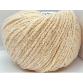 Dark Cream Baby Alpaca, Merino Wool Blend Yarn, Worsted 50 grams (1.76 ounces) 100 meters (109 yards)