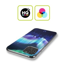 Head Case Designs Pine Woods Northern Lights Soft Gel Case and Matching Wallpaper Compatible with BlackBerry Leap