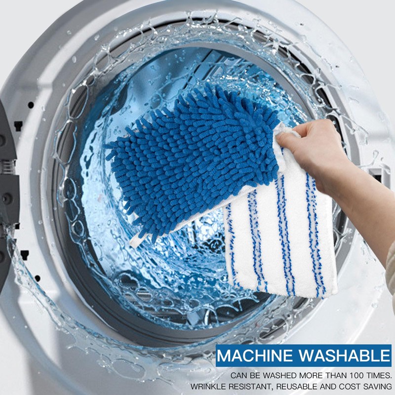 Dovcleing 2 Pack Microfiber Mop Refills Compatible with O-Cedar Dual-Action