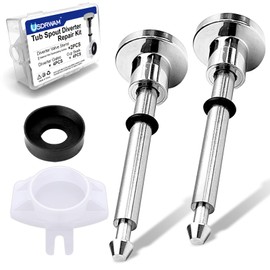Usdrwam 2 Set Tub Spout Diverter Valve Stem Repair Kit for Moen 101237, Includes 4 Plating Diverter Gates and 4 Cup Seals