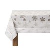 Fennco Styles Burnout Snowflake Holiday Tablecloth