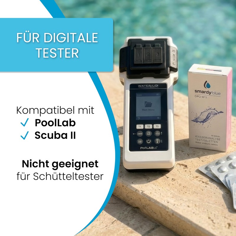smardy 50 Photometer Test Tablets DPD1 - Measures Free Chlorine
