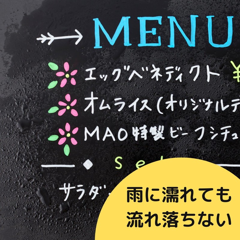 Raymay Fujii LBM1048W Chalkboard Whiteboard Marker Fluorescent Thick White