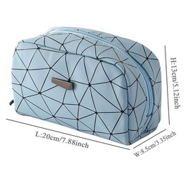 Generic ZYUC Blue Makeup Bag, Acrylic