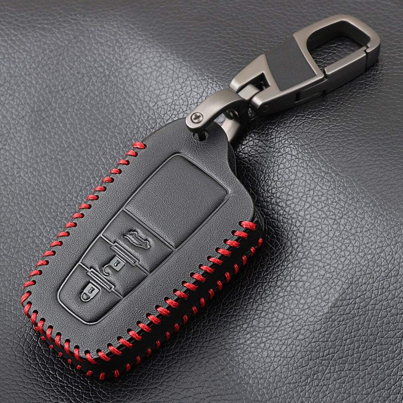 ontto Premium Leather Car Key Cover Fit for Toyota CHR