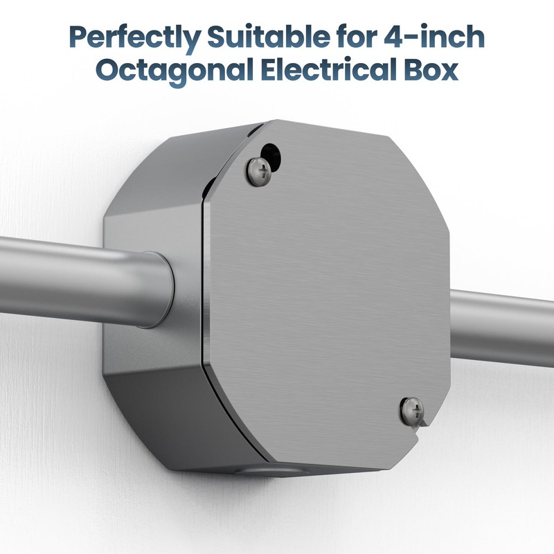 6Pcs Octagon Electrical Box Cover Plates, Junction Box Cover, Electric