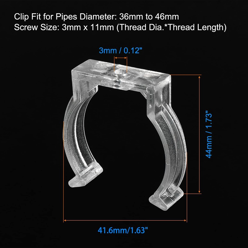 Boxonly T12 U Clips Holder Bracket Fluorescent Tube Light Fixture