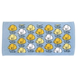 Okutani Corporation Oekaki-san Series Face Towel, 100% Cotton