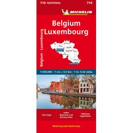 Belgium & Luxembourg - Michelin National Map 716: Straßen- und Tourismuskarte 1: 350 000 (Michelin Maps, 716)