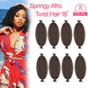 Synthetic Cuban Twist Hair Extensions for Women Braiding Hair8 Pack