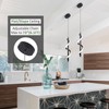 13W Modern Spiral Led Pendant Light Fixture, Cold White 5500K