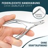 KLINGENHELD® Precise Cuticle Nippers with 1 Cuticle Pusher - Very