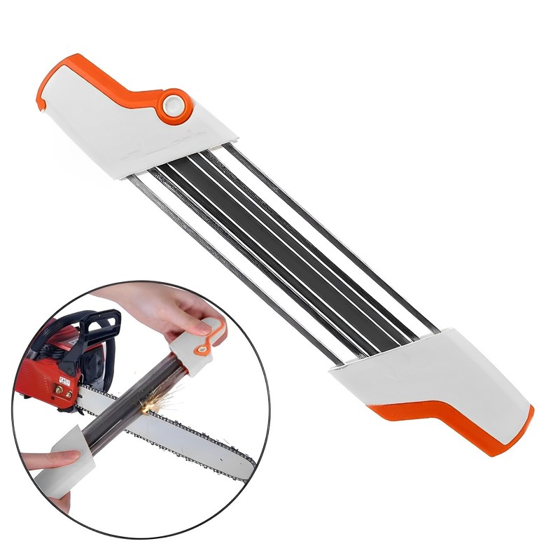 2 in 1 Chainsaw Sharpener, Easy File Chain Saw Sharpener
