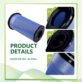 02250168-053 KAYIQIN Air Filter for 4500-7500 Air Compressor, Compatible with WS4508-7508 Type Replacement Part