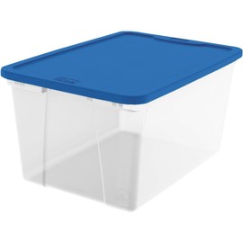 HOME PROD STORAGE 3256CLBL.08 Storage Tote, 56Qt, Clear
