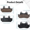 SOLLON Front and Rear Brake Pads for Honda 1500 GL1500