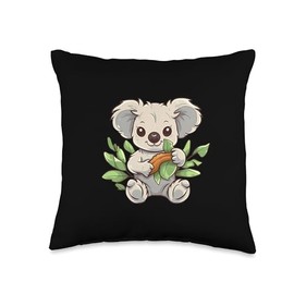 Eucalyptus Nipple Bottle Bärig Koala Cartoon Baby Koala Bearkoala Throw Pillow, 16x16, Multicolor