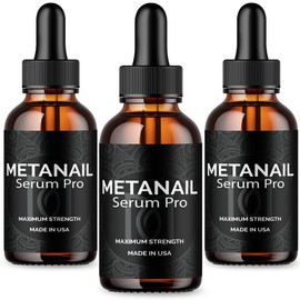 Metanail Treatment Formula - Metanail Serum Pro, Metanail Complex Nail Formula for Toenails - Meta Nail Serum Pro - Easy To Use Dropper Application Maximum Strength Formula Ingredients (3 Bottles)