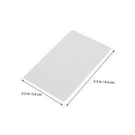 NOLITOY 20pcs Blank Metal Business Cards Aluminum Sheets for Sublimation Printing Fade Resistant DIY Standard for Business Personal Use