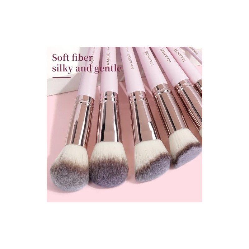 MAANGE Brochas Maquillaje, 18 PCS Set de Brocha para Maquillaje