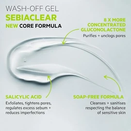 SVR Sebiaclear Gel Moussant Limpiador Facial y Corporal para Piel Mixta, Grasa y con Tendencia al Acné | Con Ácido Salicílico y Gluconolactona | Sin J