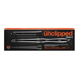 Paul Mitchell Pro Tools Express Ion Unclipped 3-in-1 Ceramic Interchangeable Curling Wand, 3 Barrels for Multiple Hairstyles