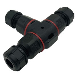 Dafensoy Junction Box Connector 3 Way IP68 Waterproof Electrical Junction Box, 4-pin Junction Box Outdoor Cable Connector, Suitable for Ø 5mm-10mm Cable Range (4 Pin)