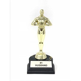 Number 1 Husband Trophy Award-7 inches by Aahs Engraving