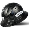 SAFEBUILDER Full Brim Carbon Fiber Pattern Hard Hat, Adjustable and