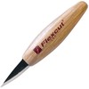 Flexcut Skewed Detail Knife, High-Carbon Steel Blade, 1-3/4 inch Bevel,