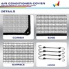 Windscreen4less Outdoor A/C Unit Mesh Cover for Outside Air Conditioner
