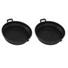2 PCS Fryer Silicone Baskets with Handle 7.5inch Round Silicone