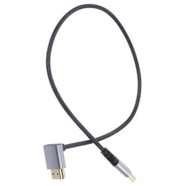 Kisangel Downward Angle Male to Male Video Cable for Tv Monitor Flexible Connector for Home Theater Gaming Plug Play Seamless