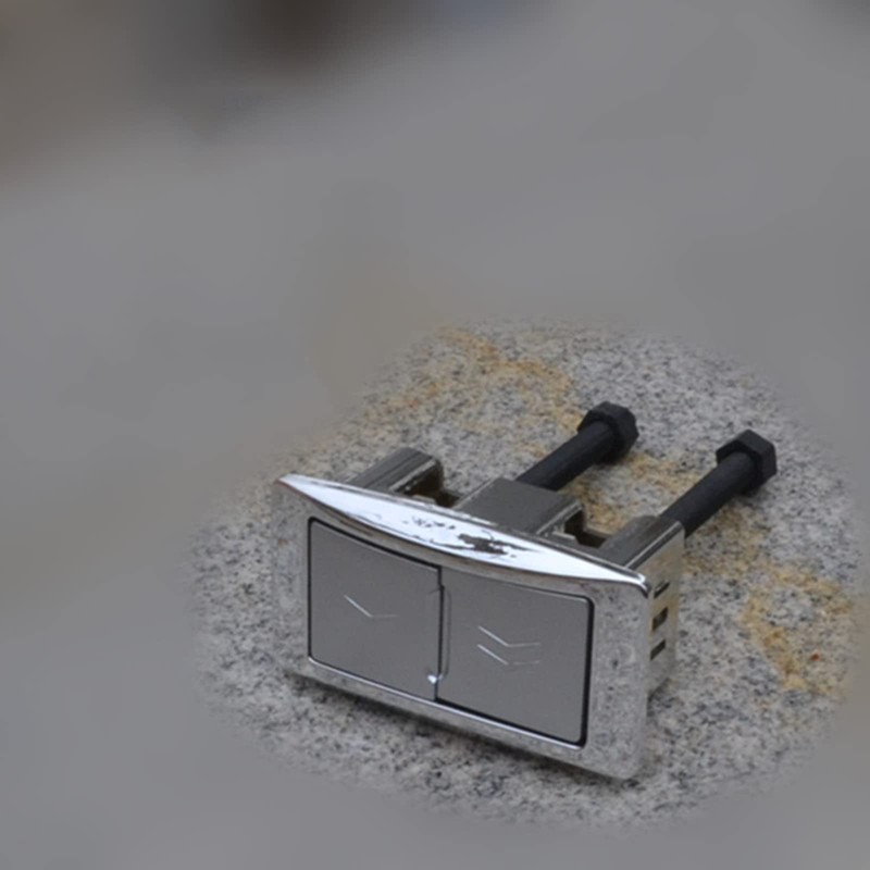 LICHIFIT Rectangle Dual Flush Toilet Water Tank Button Replacement Toilet