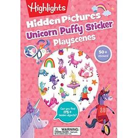 Unicorn Hidden Pictures Puffy Sticker Playscenes (Highlights Puffy Sticker Playscenes)