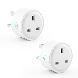 Smart Wi-Fi Plug Socket with Timer, App Remote Control, Works with Alexa & Google Home, 13A UK Smart Plug (1, One Size)