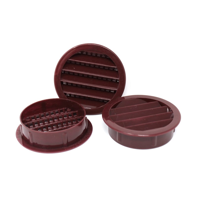 2" Round Plastic Louver Soffit Air Vent Reptile Screen Grille