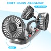 XPJBKC Car Fan, Three-Head USB Fan Car, 12 V Fan,