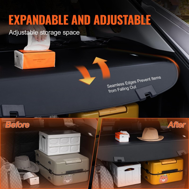 VEVOR Rear Cargo Cover for Mazda CX-5 5-Seater 2017-2024 2025