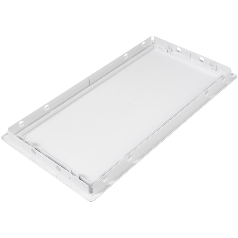 HVAC OV 8 x 16 Inch White Square ABS Plastic