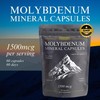 Molybdenum Mineral Capsules | 1500mcg High Strength Trace Minerals |
